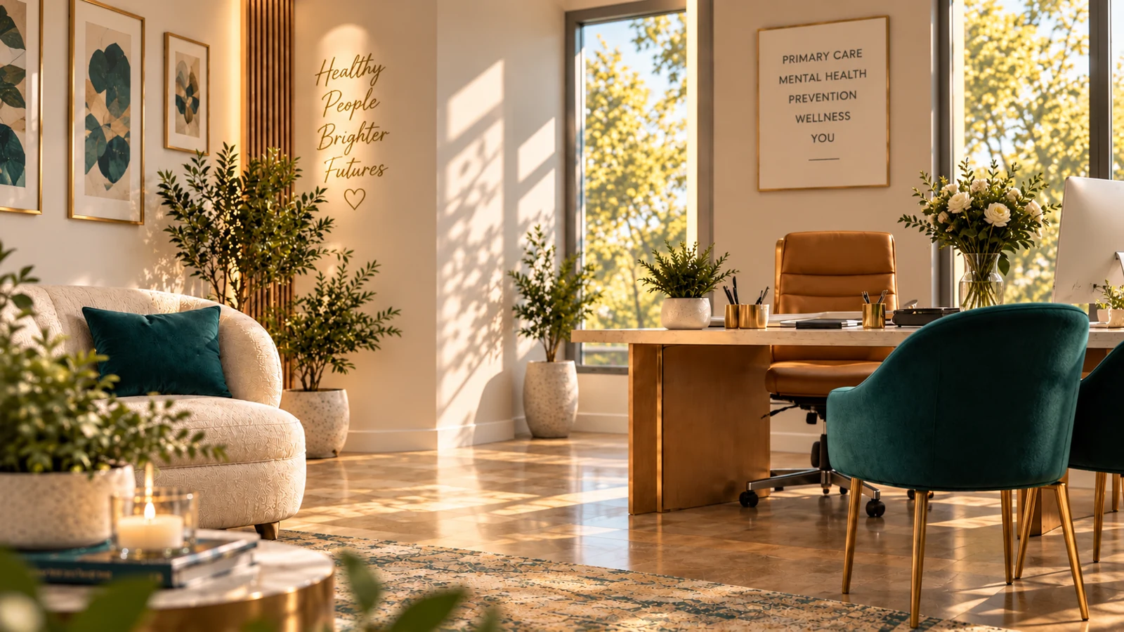 A calm consultation room at NSG Living